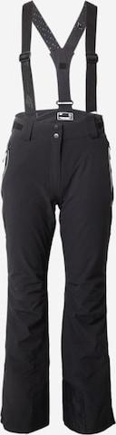 Regular Pantaloni sport de la 4F pe negru: față