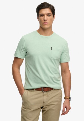 T-Shirt 'Classic Essential' Superdry & Co en vert : devant