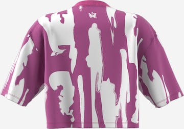 ADIDAS ORIGINALS Shirt 'Thebe Magugu Allover Print ' in Purple