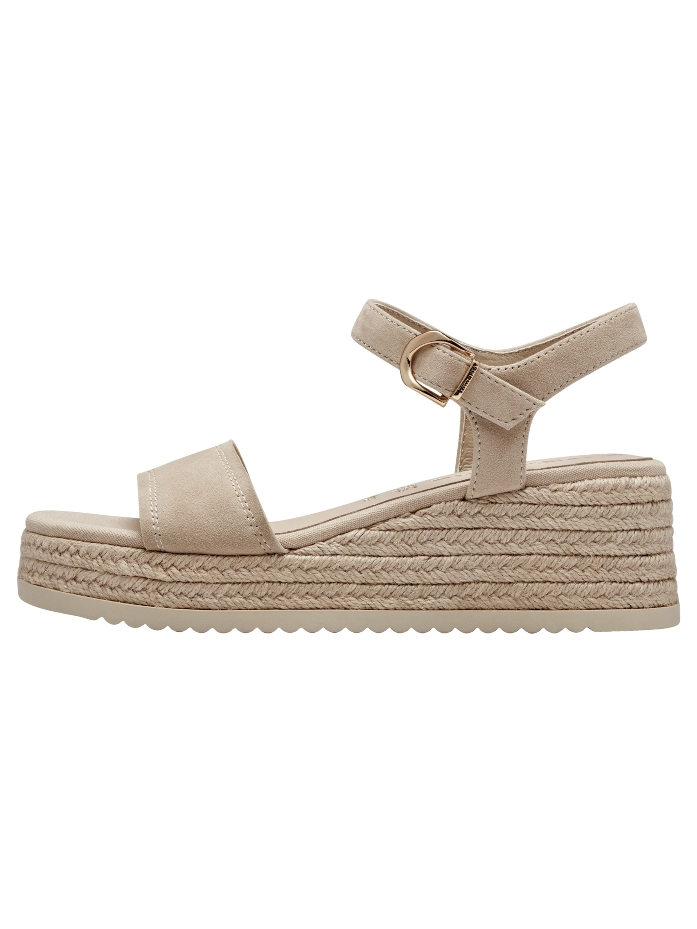 Tamaris Sandalen met riem in Beige