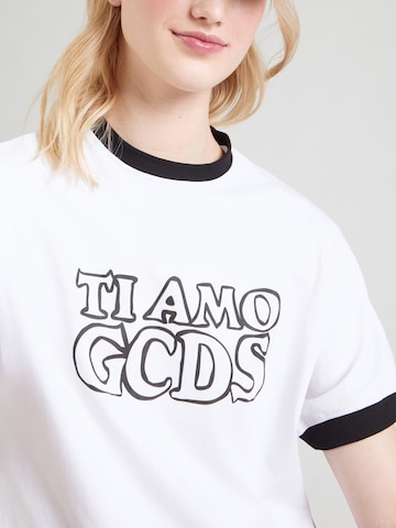 GCDS Футболка 'TI AMO GCDS' в Белый