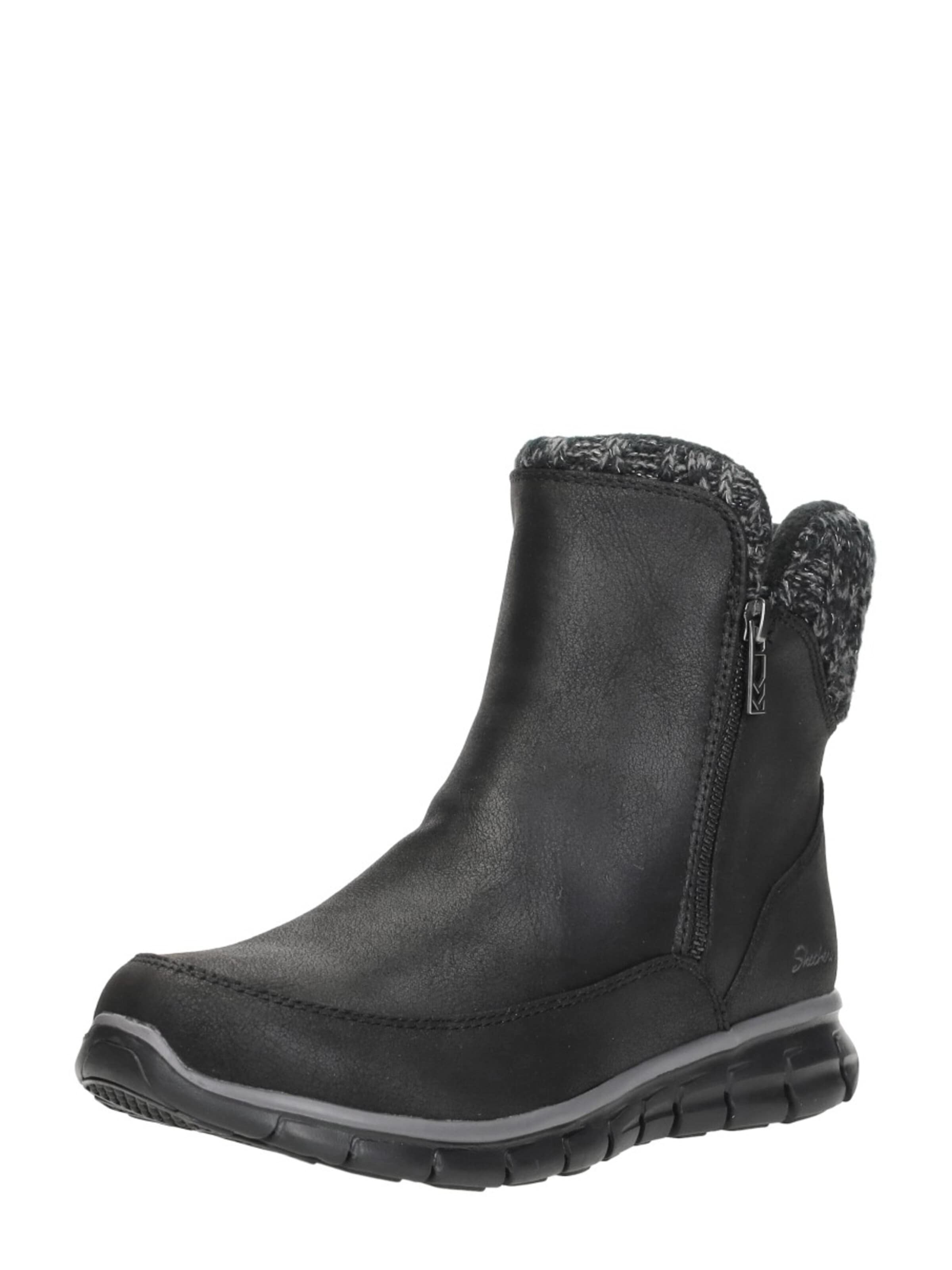 SKECHERS Enkellaarsje 'Synergy - Lovely Collab' in Zwart