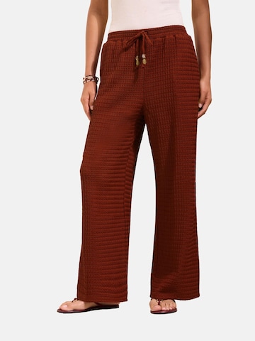 Wide Leg Pantalon Friends Like These en rouge : devant