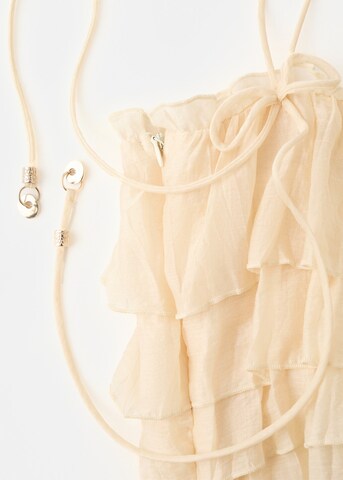 MANGO Top 'Cuqui' in Beige