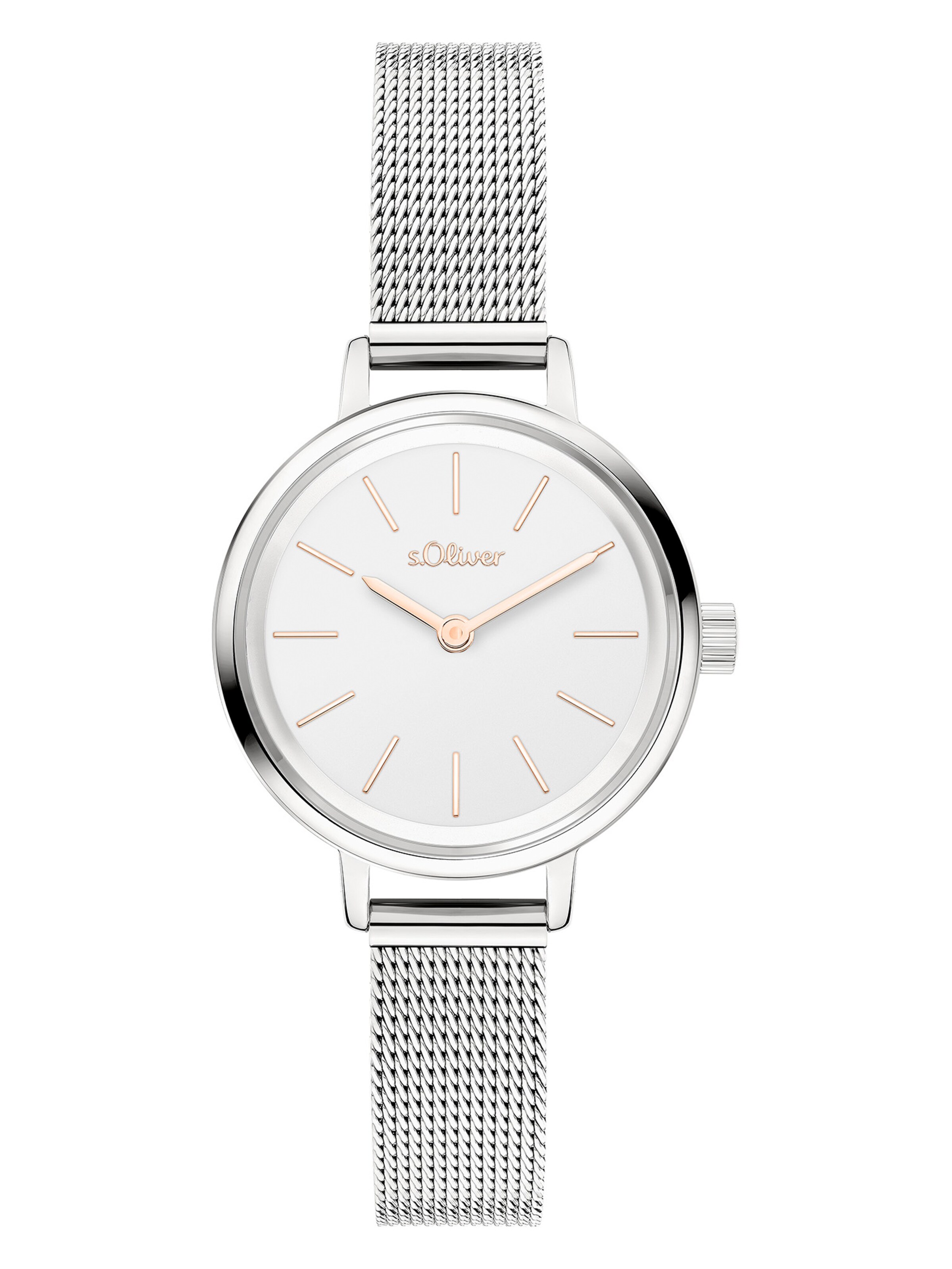 s.Oliver Analoog horloge in Zilver: voorkant