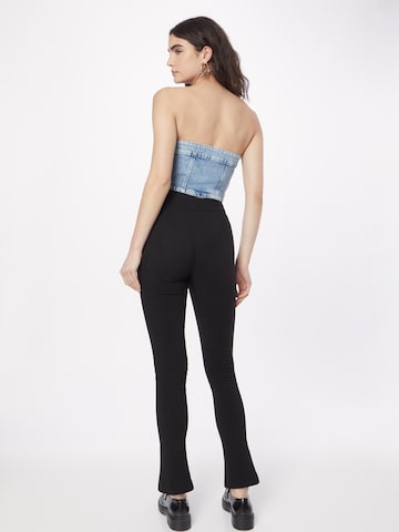 Gina Tricot Bootcut Broek 'Kajsa' in Zwart