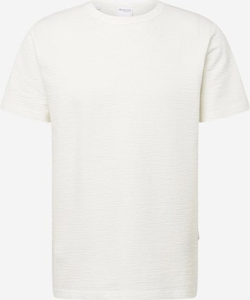 T-Shirt 'Sander' SELECTED HOMME en beige : devant