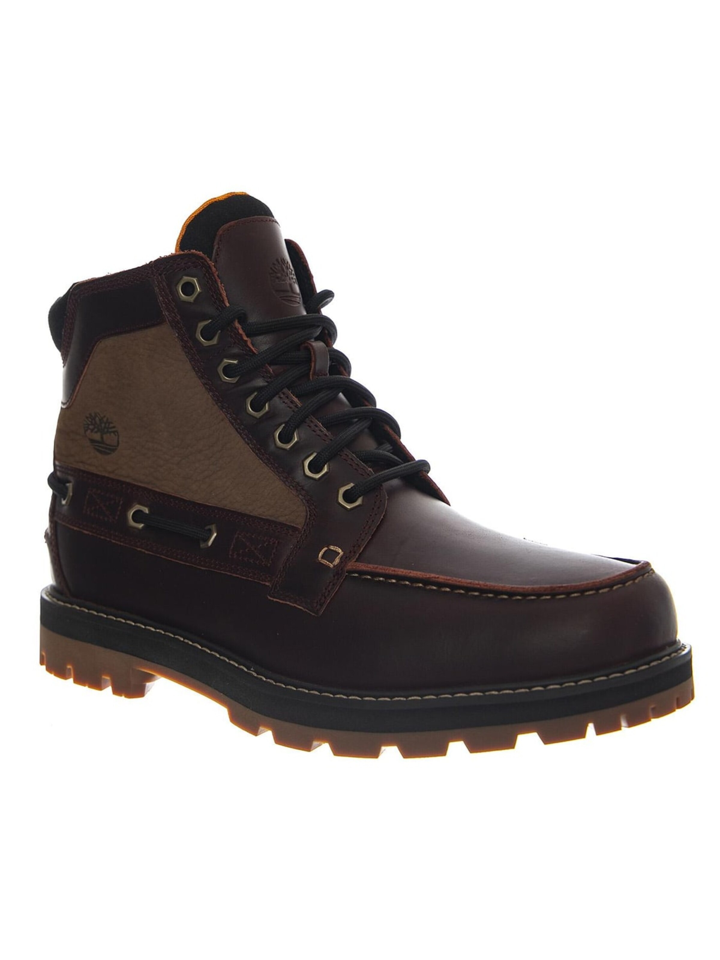 TIMBERLAND Boot 'Britton Road Mid Lace Up -- Men's Burgundy' in Brown: front