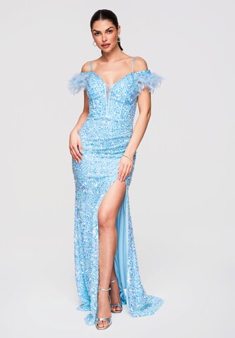 Ombre Avondjurk in Blauw