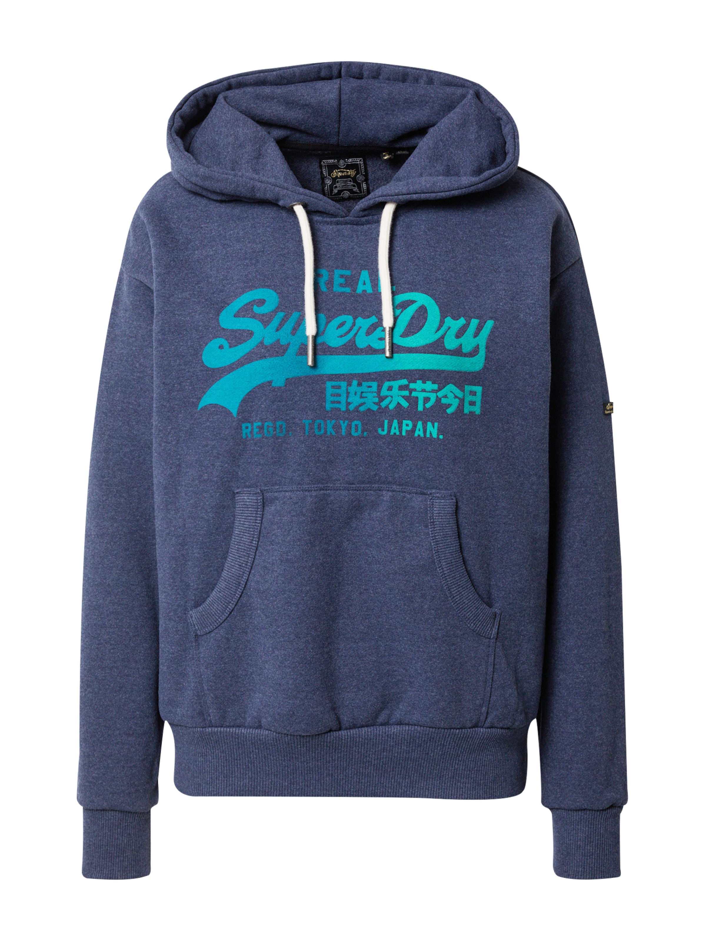 Superdry Tréning póló - kék: elől