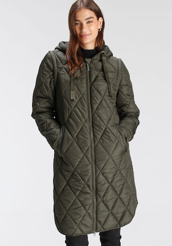 TAMARIS Winter Coat in Green: front