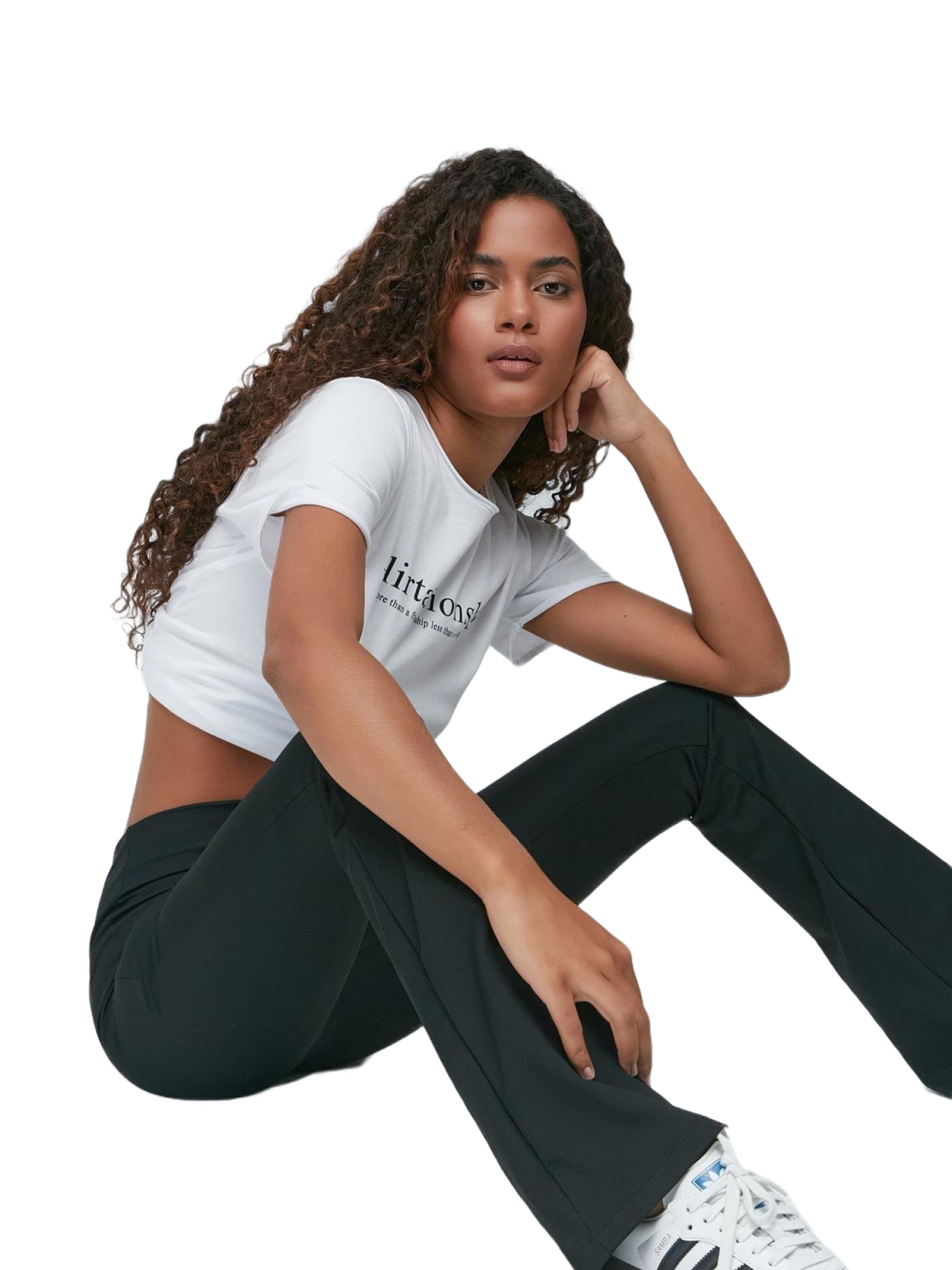 C&City Flared Leggings in Zwart