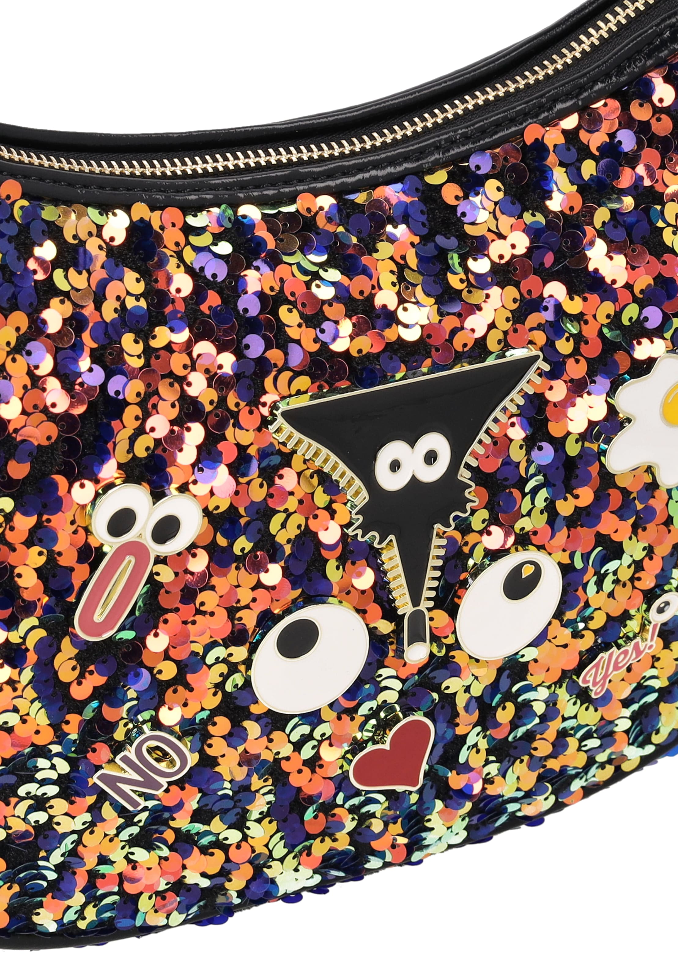 MYMO - Bolso de hombro 'Pop Eyetheme' en negro