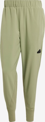 Effilé Pantalon de sport 'Z.N.E.' ADIDAS SPORTSWEAR en vert : devant