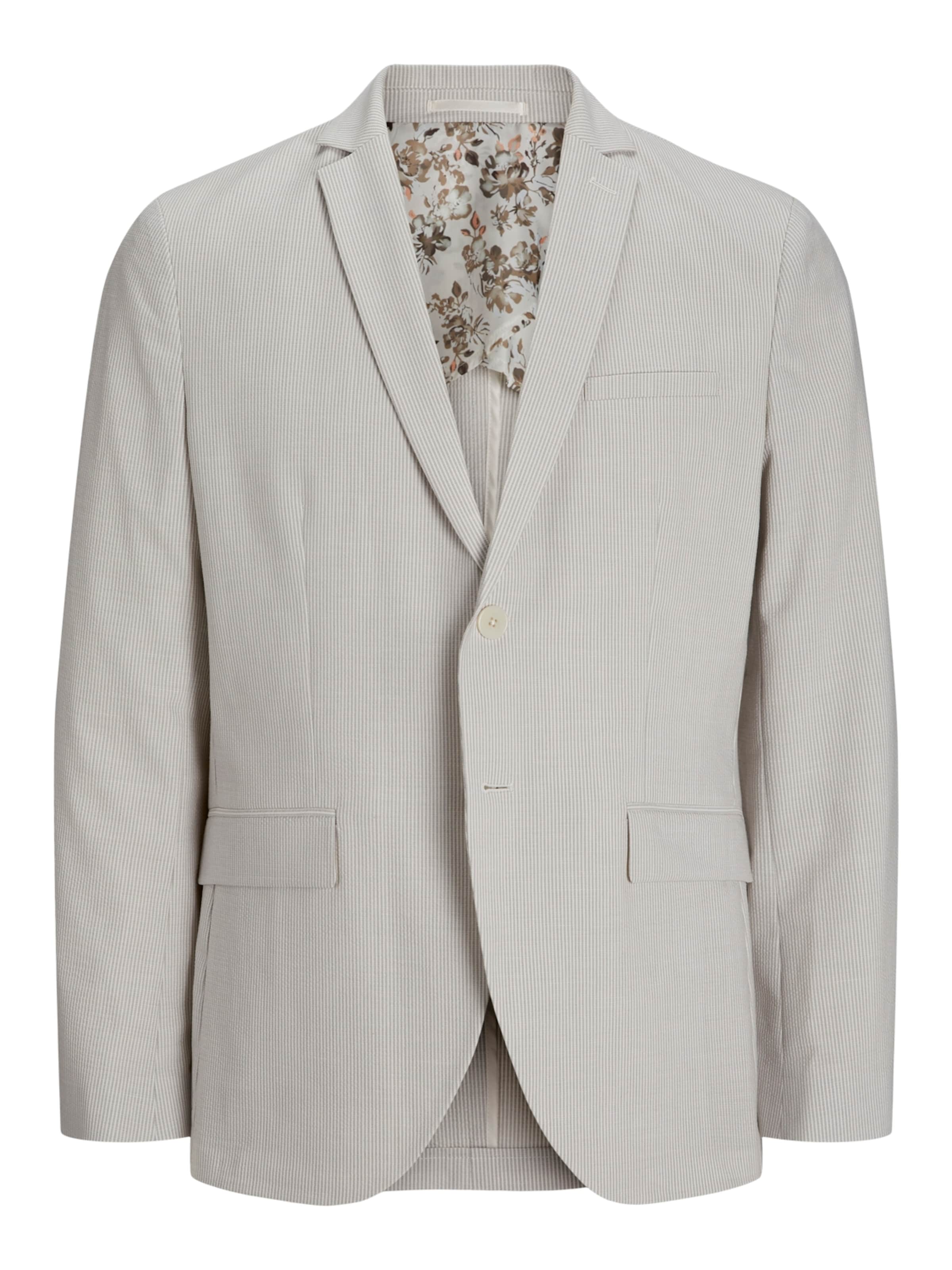 JACK & JONES Slim fit Suit Jacket in Grey: front