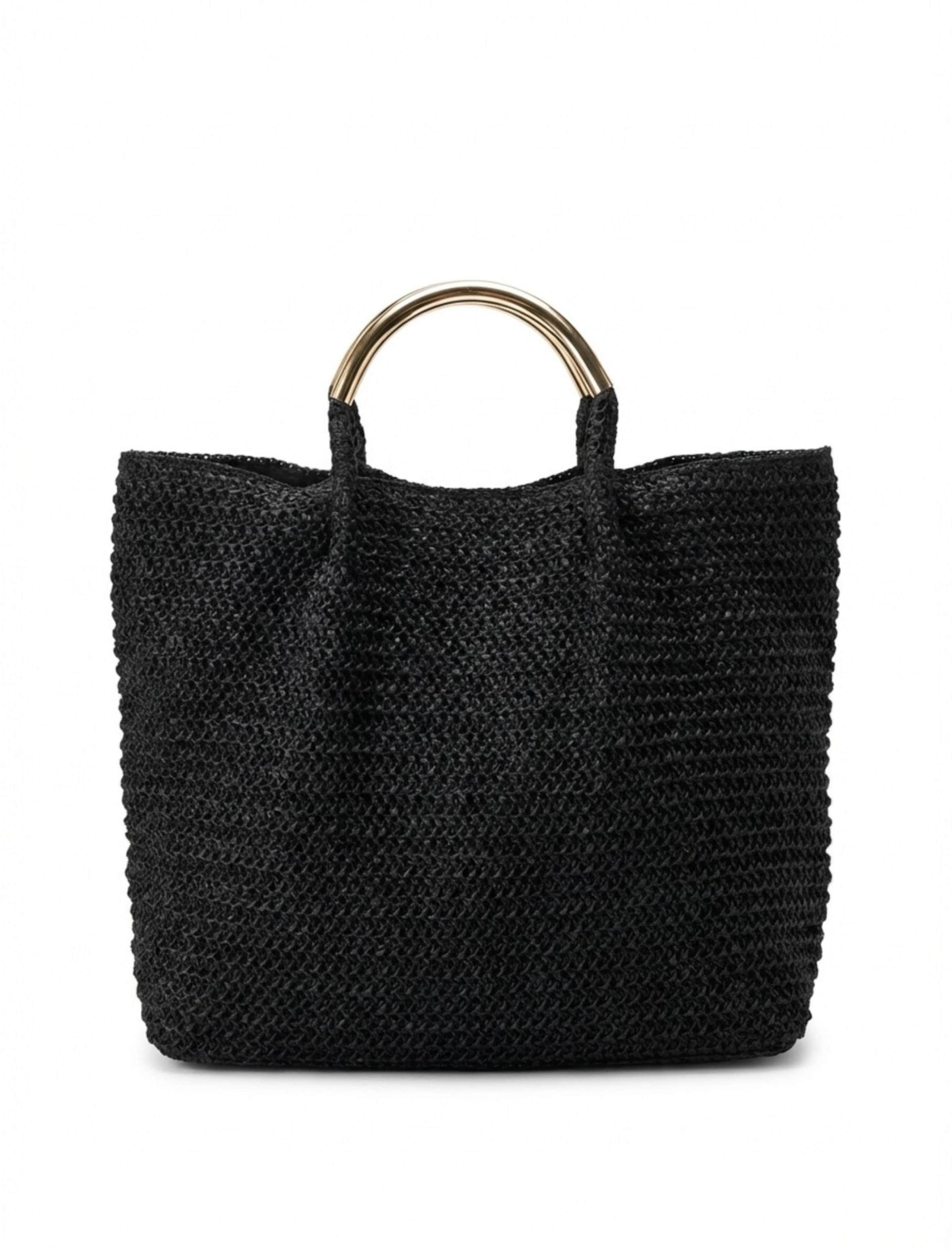 Borsa a mano di South Beach in nero: frontale