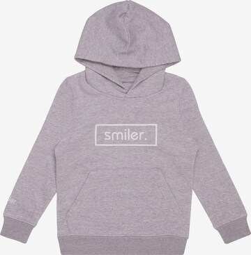 smiler. Sweatshirt in Grey: front