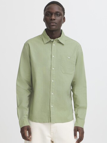 BLEND - Ajuste regular Camisa ' BHBAY LINEN ' en verde