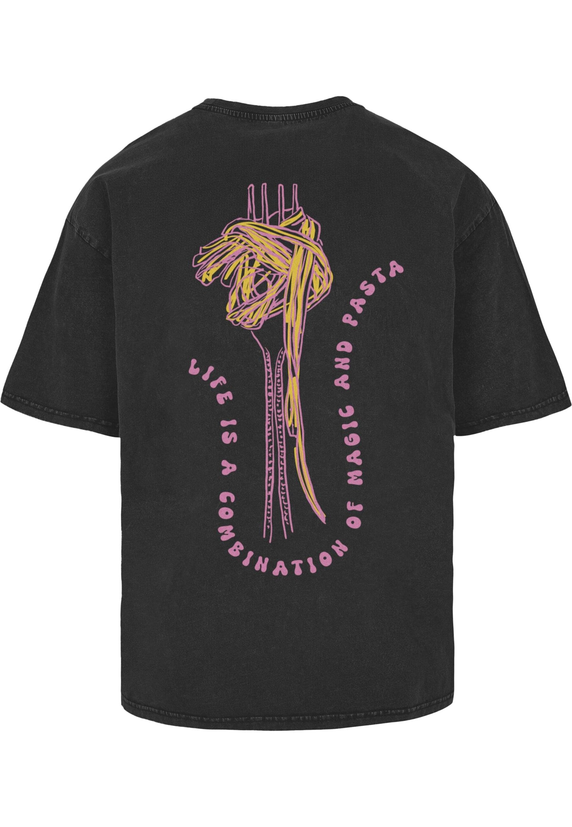 Maglietta 'Pasta Day' di Lost Youth in nero