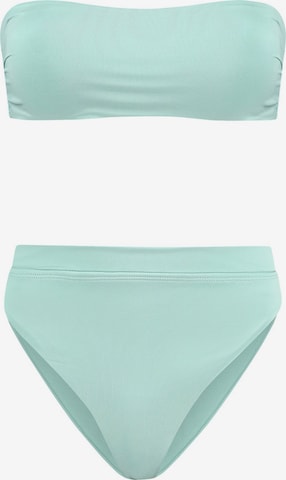 Shiwi Bustier Bikini 'LOLA' - zöld: elől