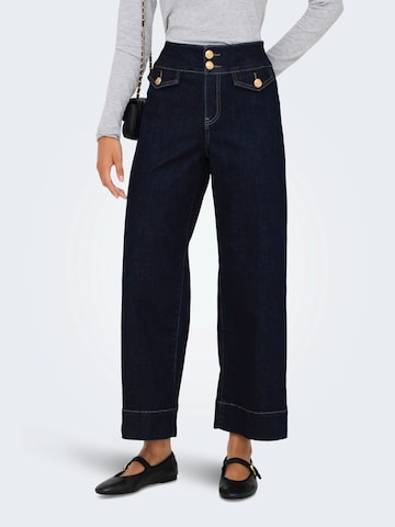 mėlyna ONLY Plačios klešnės Džinsai 'ONLEMILIA': priekis