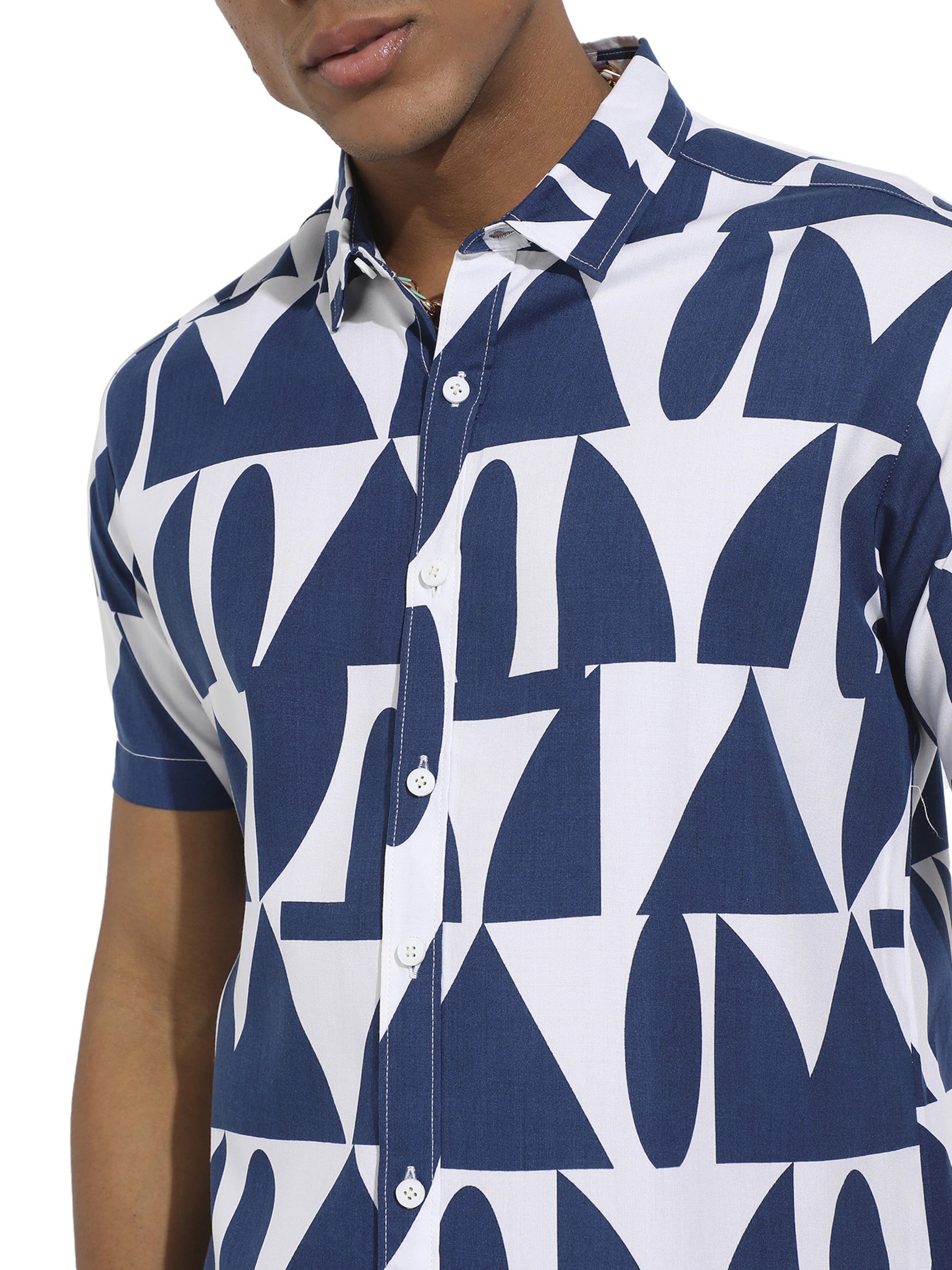 Campus Sutra Regular fit Πουκάμισο 'Nolan' σε μπλε