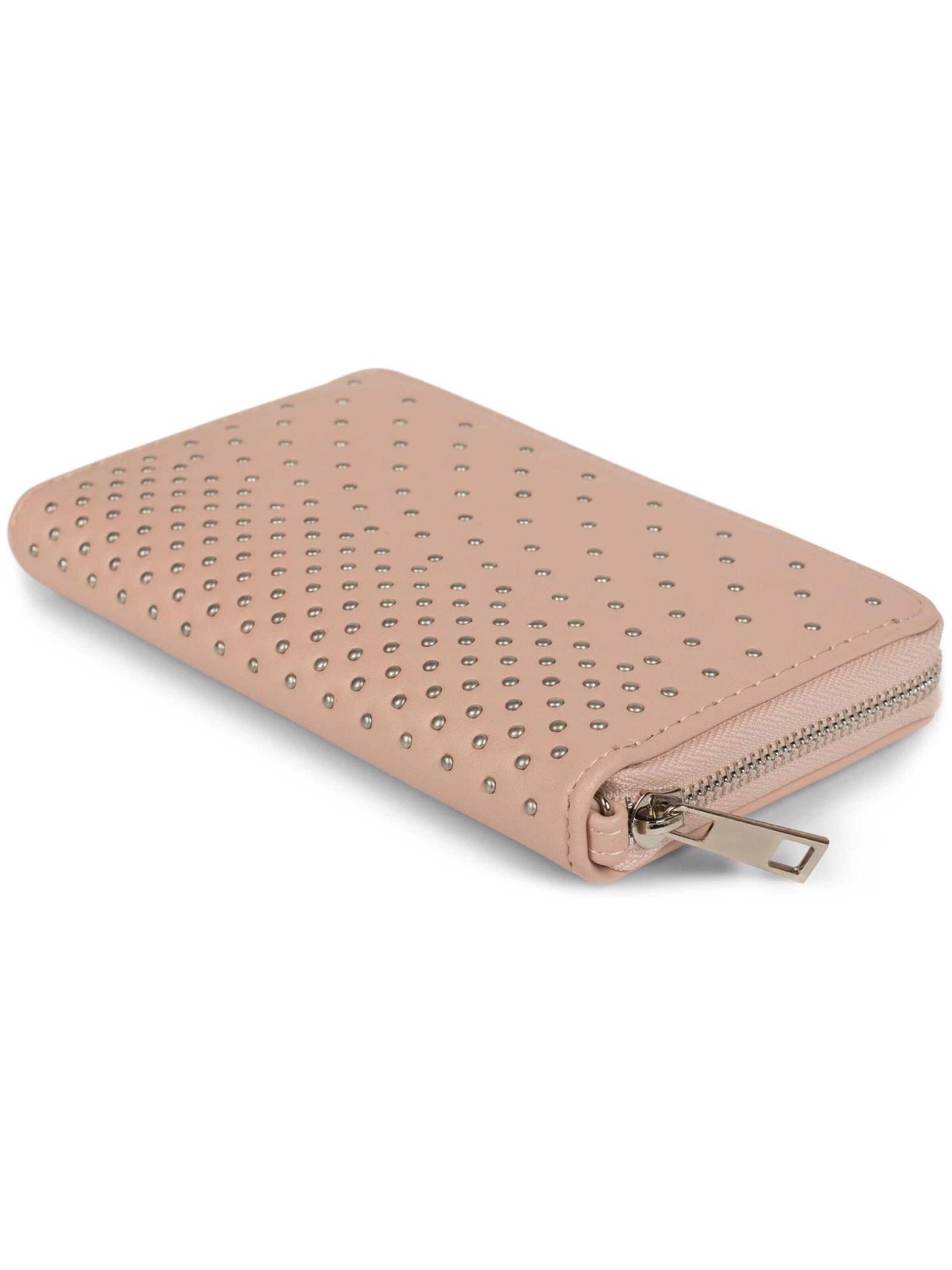 styleBREAKER Wallet 'Geldbörse mit kleinen Kugelnieten' in Pink