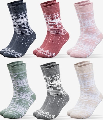 Occulto Socks 'Frida' in Mixed colors: front