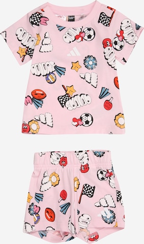 ADIDAS SPORTSWEAR Trainingsanzug 'Seasonal Essentials Fun' in Pink: Vorderseite