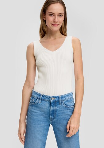 s.Oliver Knitted Top in White: front
