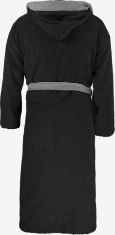 normani Long Bathrobe in Black