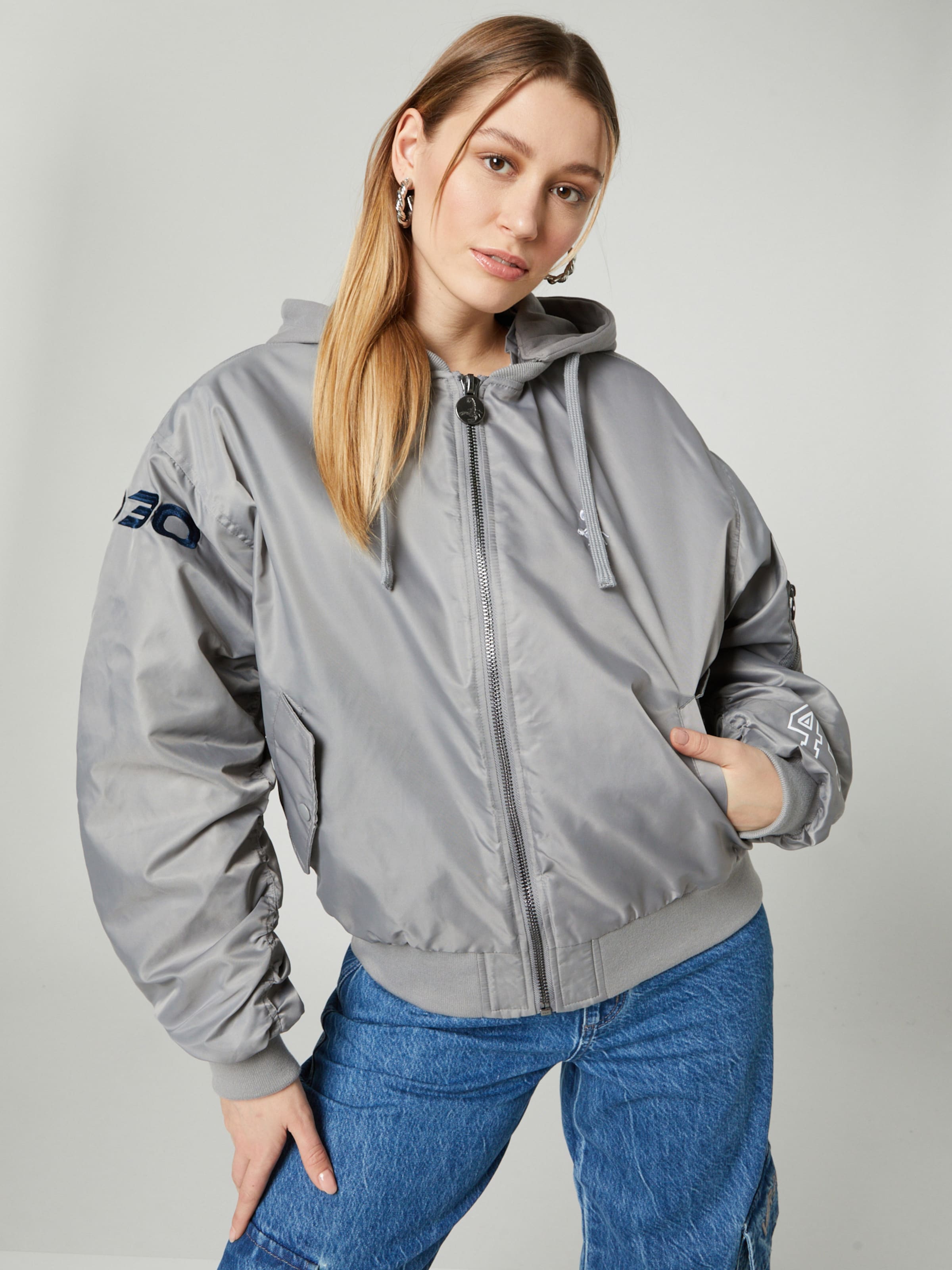 Women Plus sizes | VIERVIER Between-Season Jacket 'Mya' in Grey - AE11946