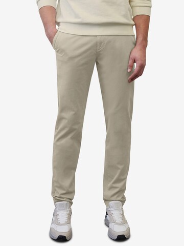 Coupe slim Pantalon chino 'Osby' Marc O'Polo en gris : devant