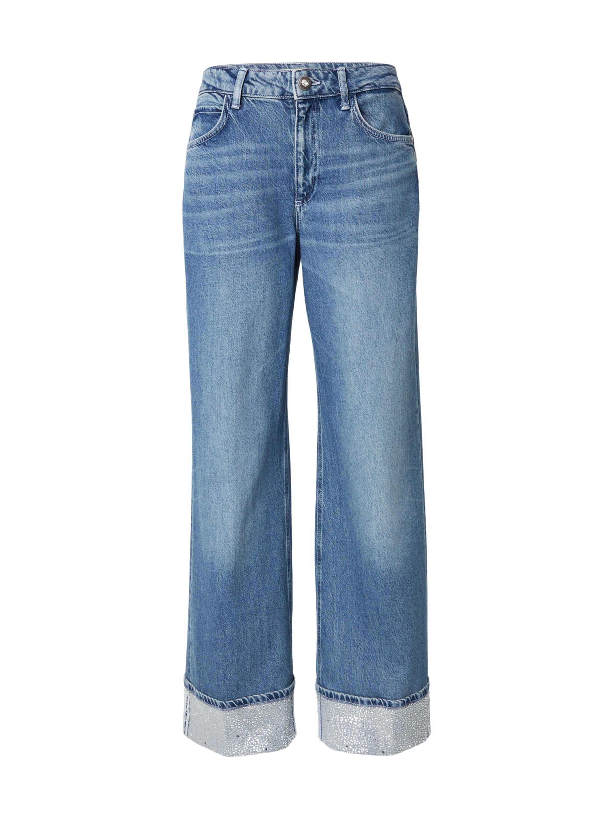 GUESS - Pierna ancha Vaquero 'REY' en azul: frente