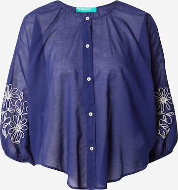 Bluză de la UNITED COLORS OF BENETTON pe albastru: față