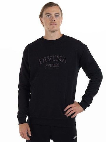 Divina Sweatshirt 'Core' in Schwarz: Vorderseite
