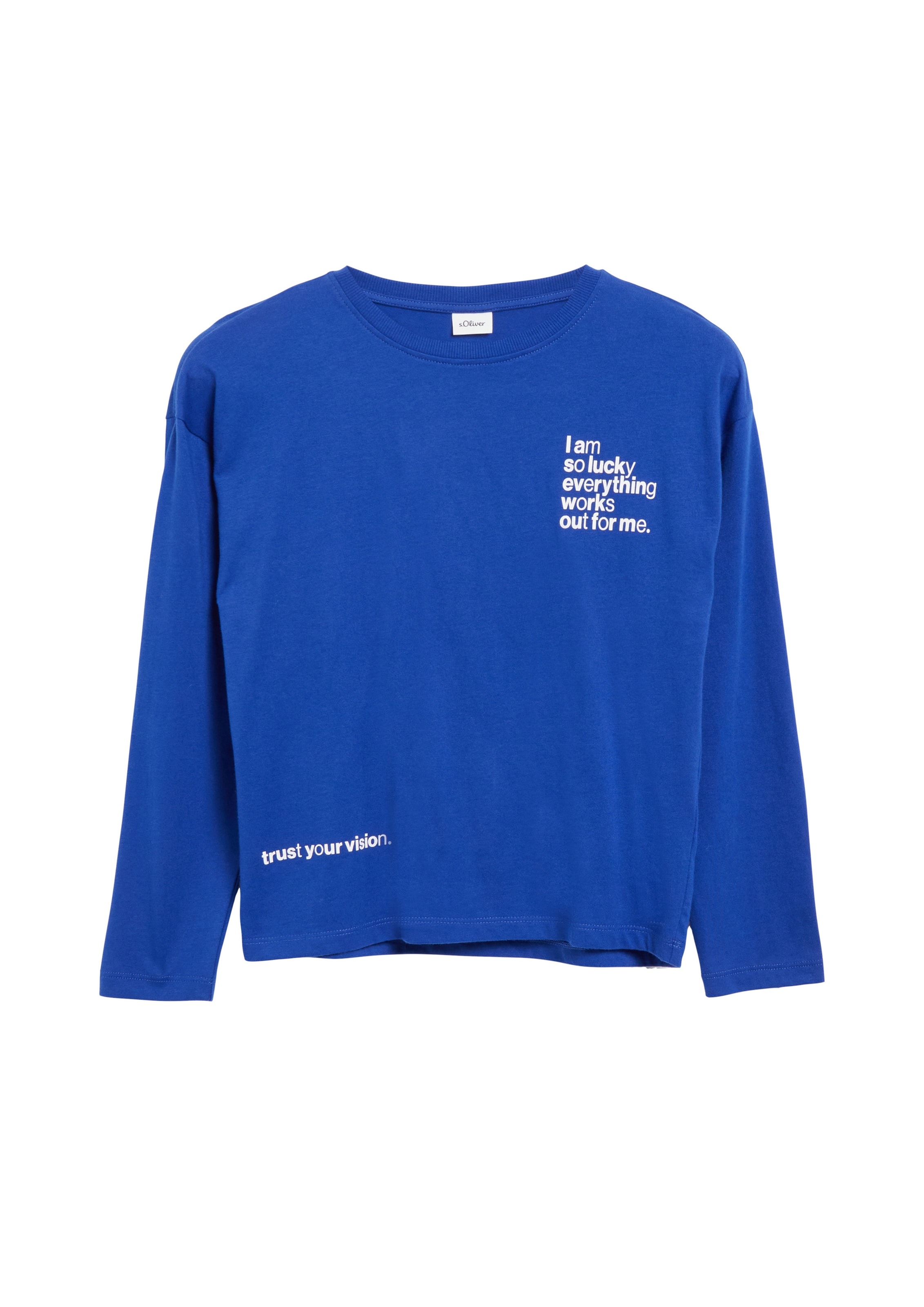 s.Oliver Shirt in Blauw: voorkant