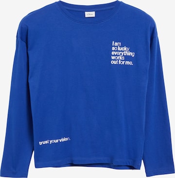 s.Oliver Shirt in Blauw: voorkant