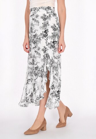 Usha - Falda en blanco: frente