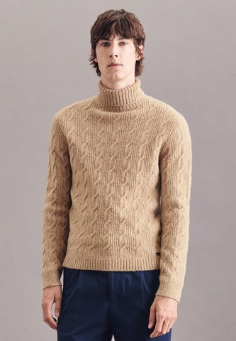 SEIDENSTICKER Sweater 'Schwarze Rose' in Brown: front