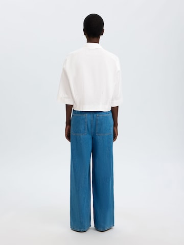 SELECTED - Blusa en blanco
