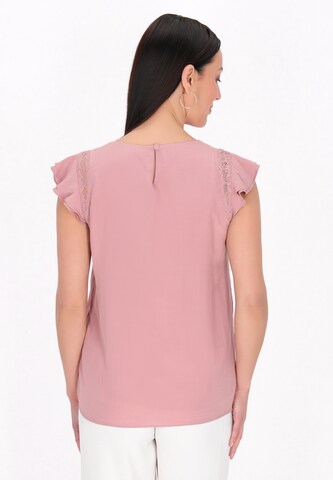 usha BLACK LABEL Блузка 'Fashion Look' в Ярко-розовый