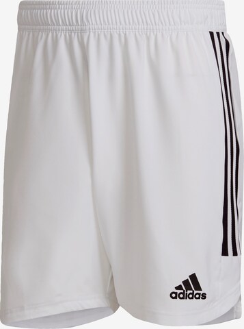 ADIDAS SPORTSWEAR Regular Workout Pants 'Condivo 22' in White: front