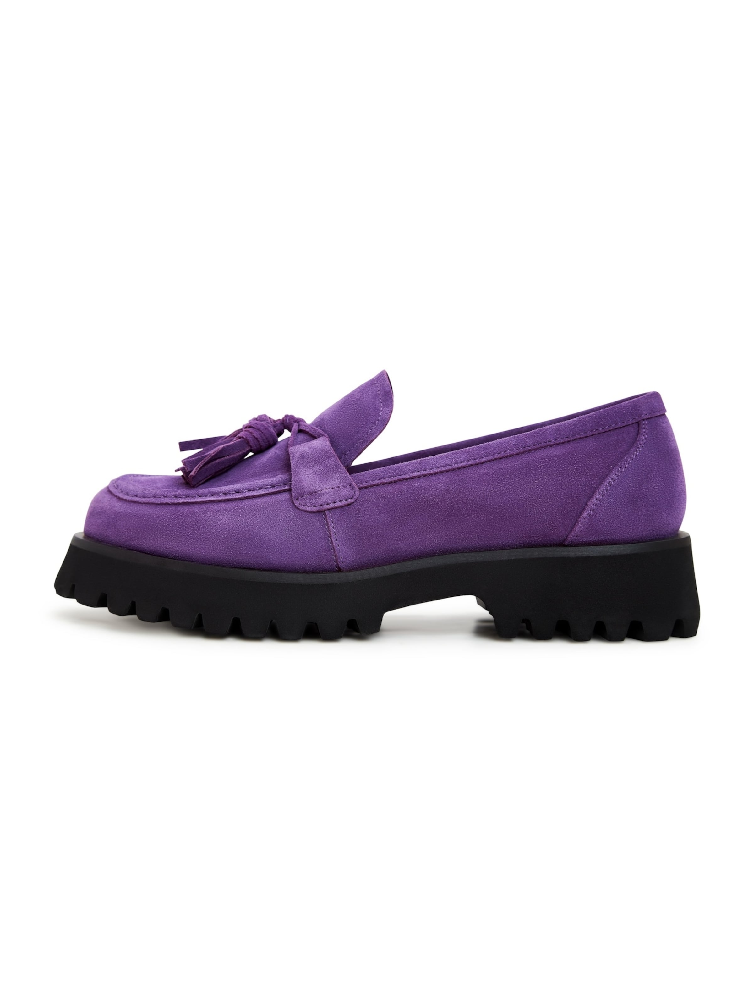 CESARE GASPARI Moccasin in Purple: front