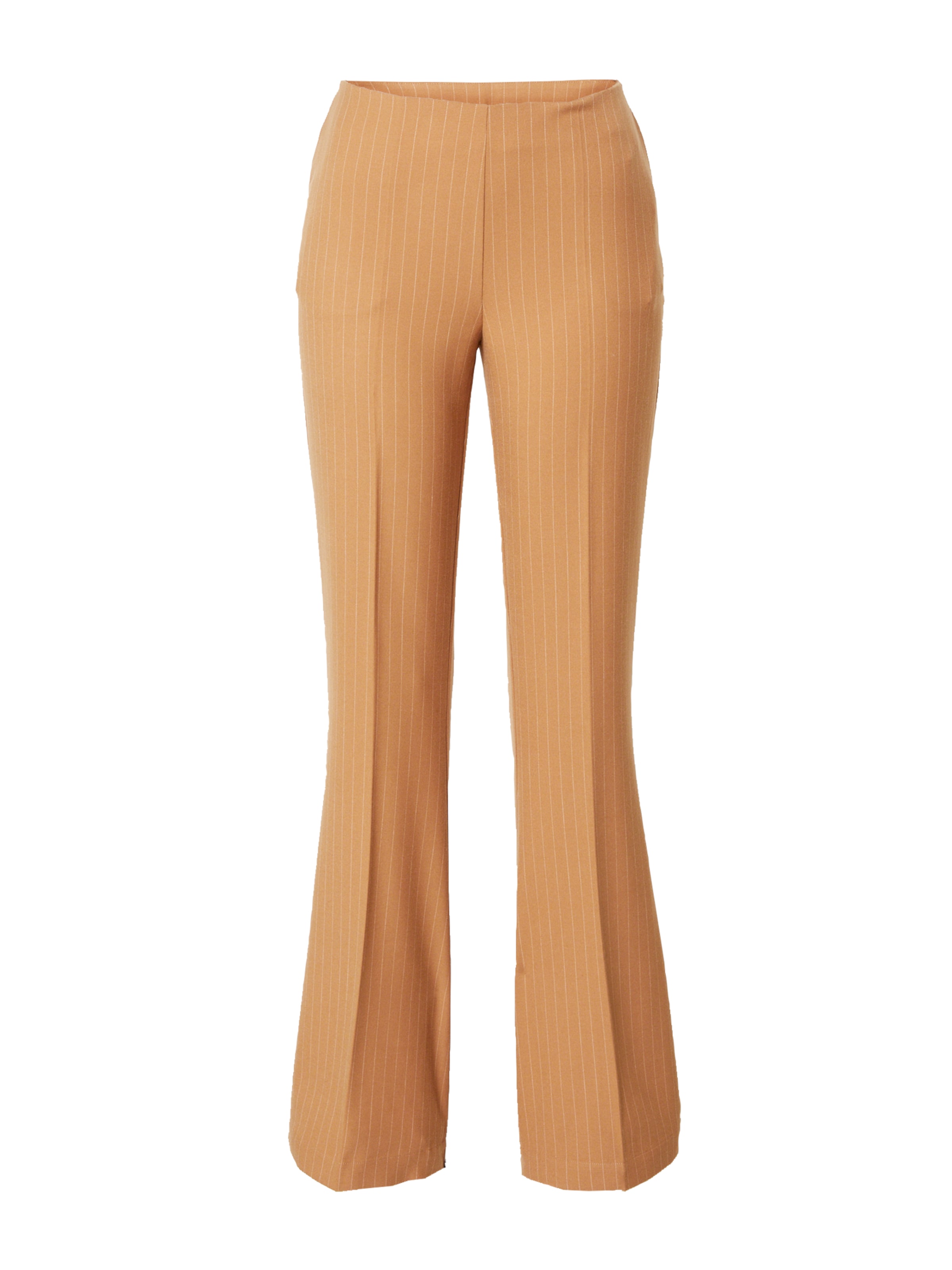 Bella x ABOUT YOU Regular Trousers 'Lola' in Brown: front