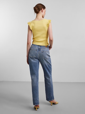 PIECES Shirt 'Tegan' in Gelb