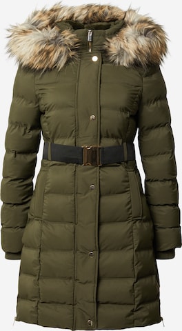 Warehouse Winter coat in Green: front
