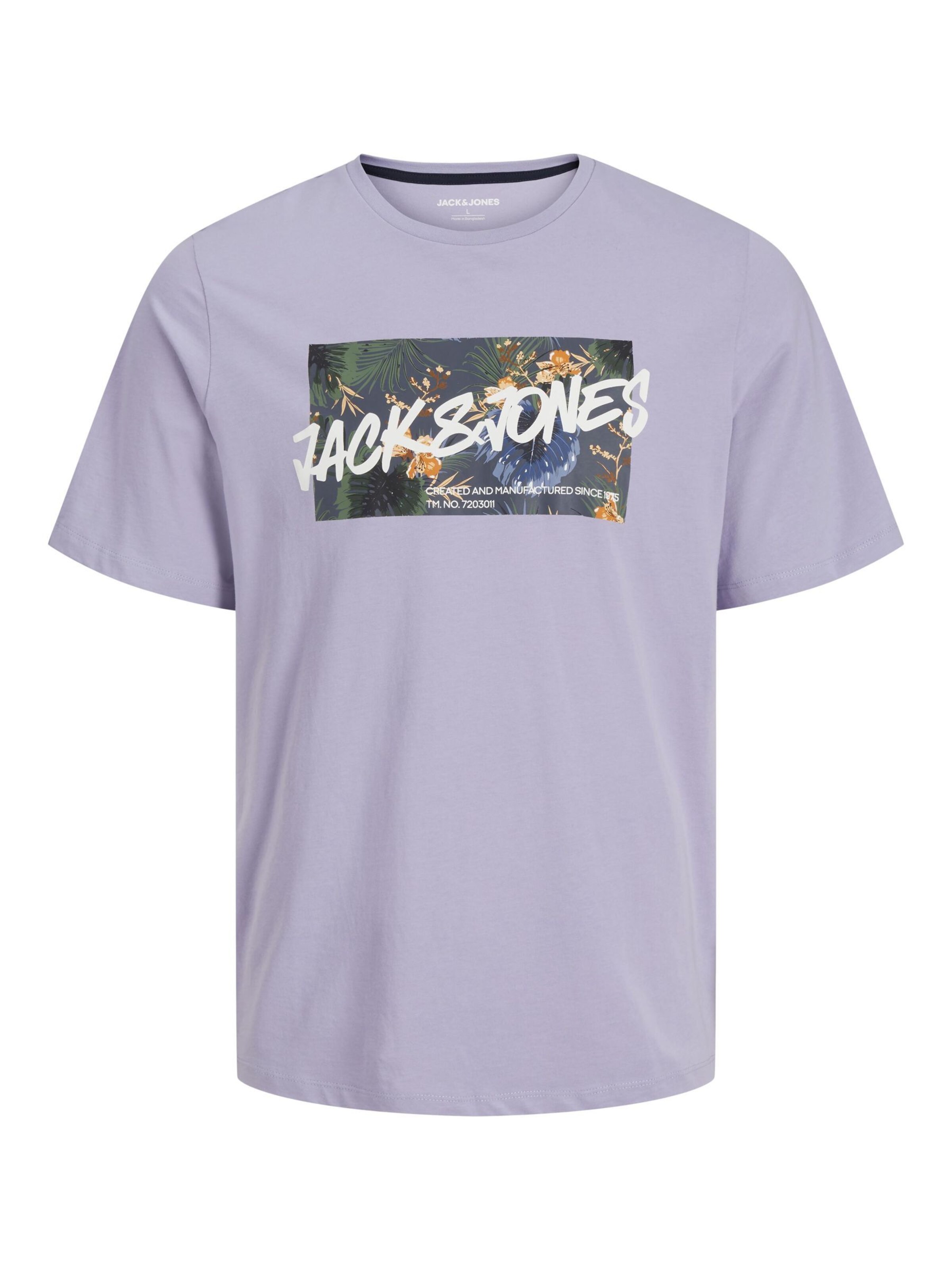 JACK & JONES Shirt 'JJHawaii' in Purple: front