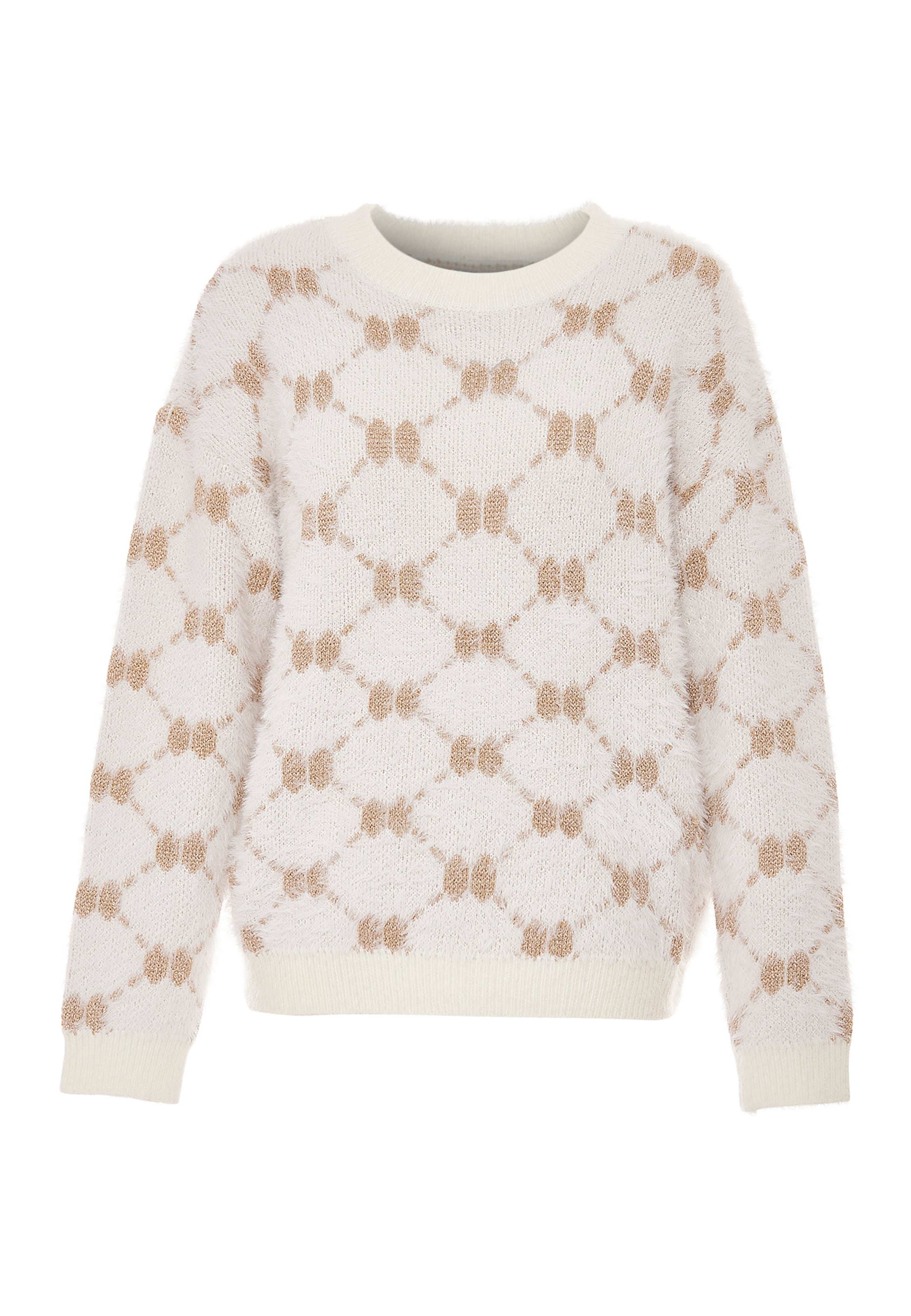 ebeeza Sweater in White: front