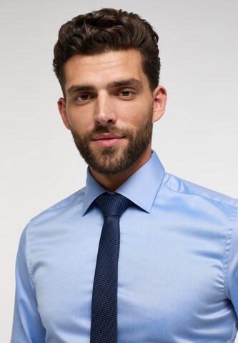 ETERNA Slim fit Button Up Shirt in Blue